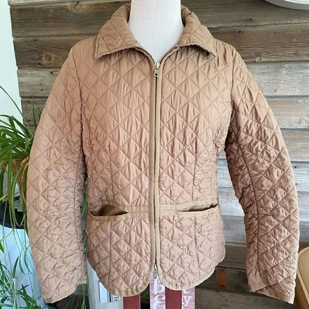 Tommy Hilfiger Quilted Full Zip Jacket Size M EUC